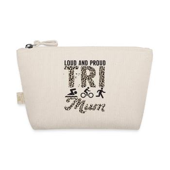 Laute Und Stolze Tri Mum Triathletin - Bio-Täschchen - Natur - Vorne