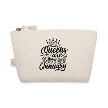 Woman Birthday January Gift Girl Girlfriend - Organic Pouch - nature - Front