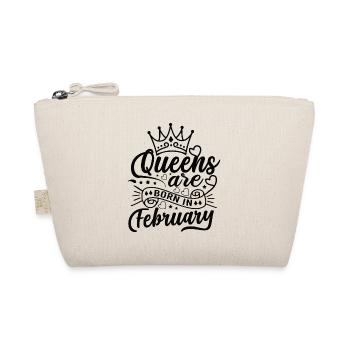 Wife Birthday February Gift Girl Girlfriend - Organic Pouch - nature - Front