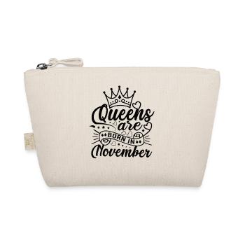 Woman Birthday November Gift Girl Girlfriend - Organic Pouch - nature - Front