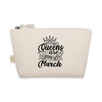 Woman Birthday March Gift Girl Girlfriend - Organic Pouch - nature - Front