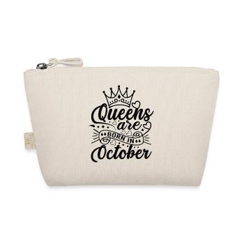 Woman Birthday October Gift Girl Girlfriend - Organic Pouch - nature - Front