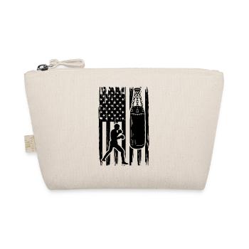 Boxing American Flag - Martial Arts Boxing Fighter - Organic Pouch - nature - Front