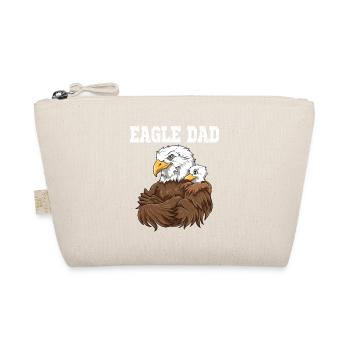 Eagle Dad Eagle Papa und Baby Papa Vatertag - Bio-Täschchen - Natur - Vorne