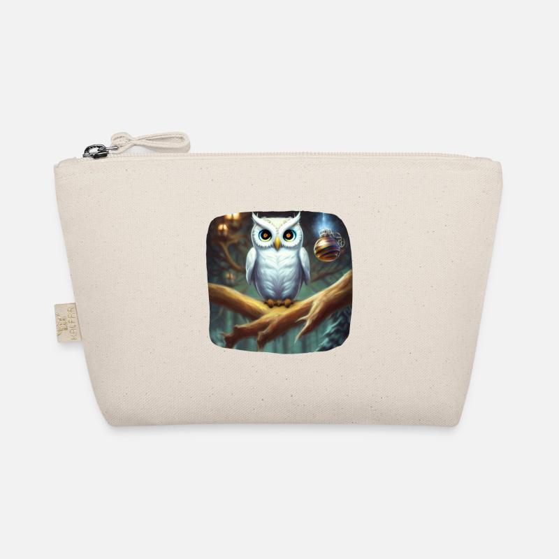 Weihnachtsmotiv Eule Bio-Täschchen