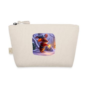 Souris à motif de Noël - Trousse biologique - nature - Devant