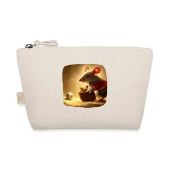 Souris à motif de Noël - Trousse biologique - nature - Devant