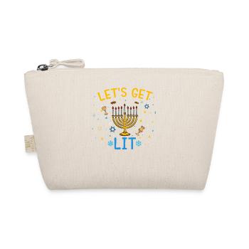 Let's Funny Ugly Hanukkah -Awesome - Organic Pouch - nature - Front