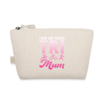 Laute Und Stolze Tri Mum Triathletin - Bio-Täschchen - Natur - Vorne