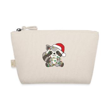 Raccoon Christmas Winter Animals Raccoons - Organic Pouch - nature - Front