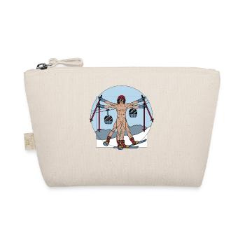 Alpine winter sports ski mountains alps slope - Organic Pouch - nature - Front