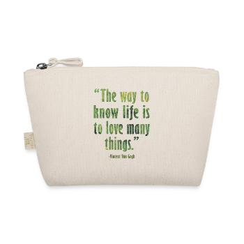 Citation d’art positif par Van Gogh Design - Trousse biologique - nature - Devant