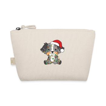 Australian Shepherd Christmas Winter Animals - Organic Pouch - nature - Front