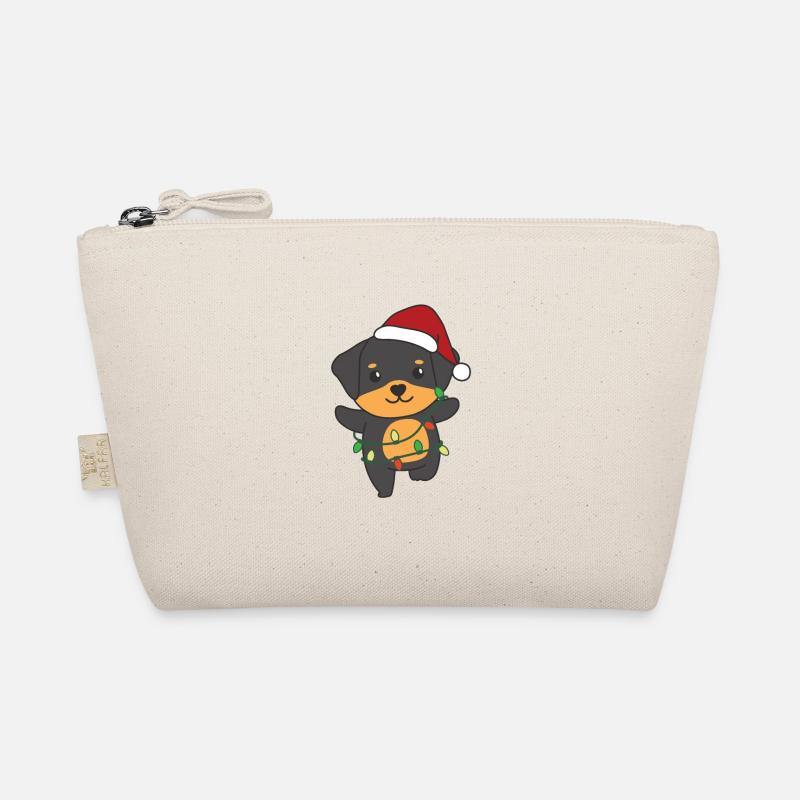 Rottweiler Noël Hiver Chiens mignons Trousse biologique