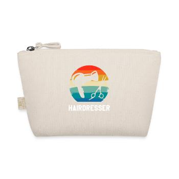 Retro Vintage Classic Hairdresser Hairdressing - Bio-Täschchen - Natur - Vorne