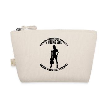 Guitarist Woman Guitar Musician Guitarist Music - Organic Pouch - nature - Front