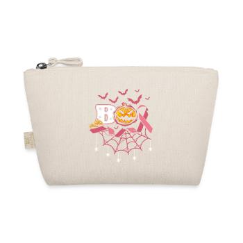 Boo Spooky Halloween Pumpkin Bats Pink - Organic Pouch - nature - Front