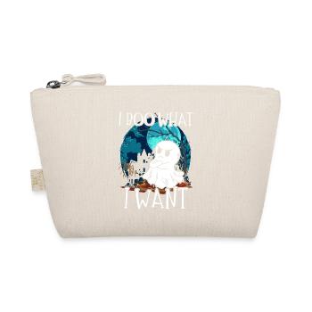 I Boo What I Want Grumpy Spooky Ghost Halloween - Organic Pouch - nature - Front