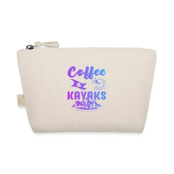 Coffee And Kayaks Kayaking Rowing Rower Canoe Padd - Bio-Täschchen - Natur - Vorne