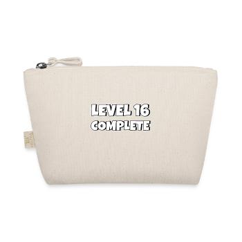 Level 16 Complete Birthday Gift 16 Years - Organic Pouch - nature - Front