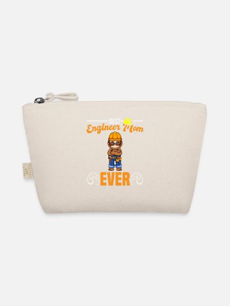 Best Engineer Mom Ever Construction Worker Mommy - Organic Pouch - nature - Front