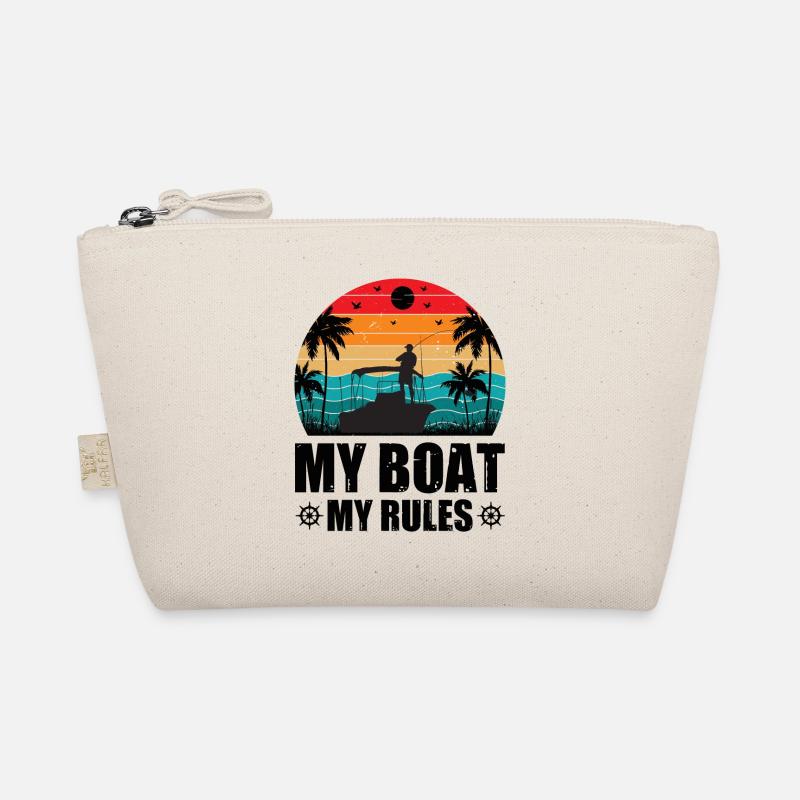 Captain Boat Ship Gift Organic Pouch