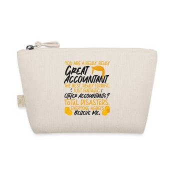 Accountant Bookkeeper Accounting - Organic Pouch - nature - Front