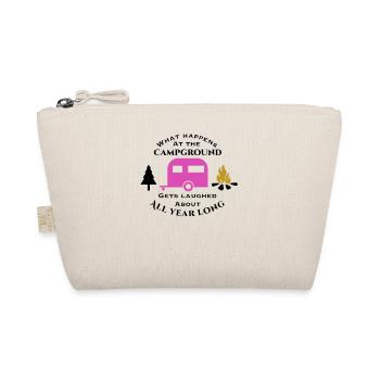 Was auf dem Campingplatz passiert Wandershirt - Bio-Täschchen - Natur - Vorne