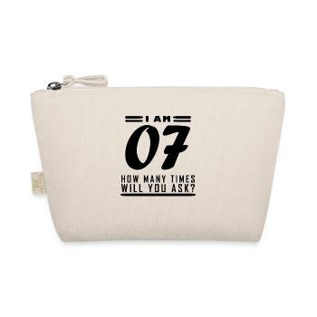 Je suis 7 – 7ème cadeau d’anniversaire - Trousse biologique - nature - Devant
