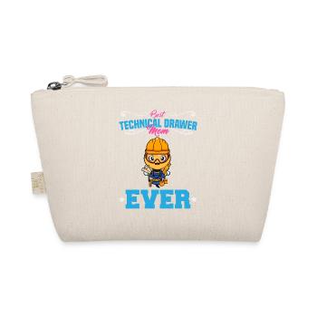 Best Technical Drawer Mom Ever Funny Archtect Gift - Bio-Täschchen - Natur - Vorne
