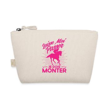 Rider Horses Riding Gift - Organic Pouch - nature - Front