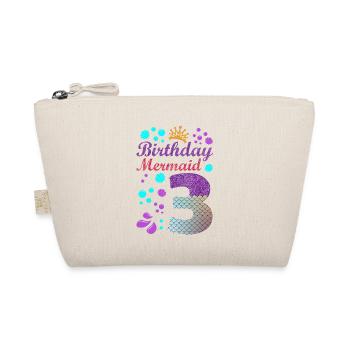 Anniversaire Mermaid 3 Coquille Summer Vibe 3 - Trousse biologique - nature - Devant