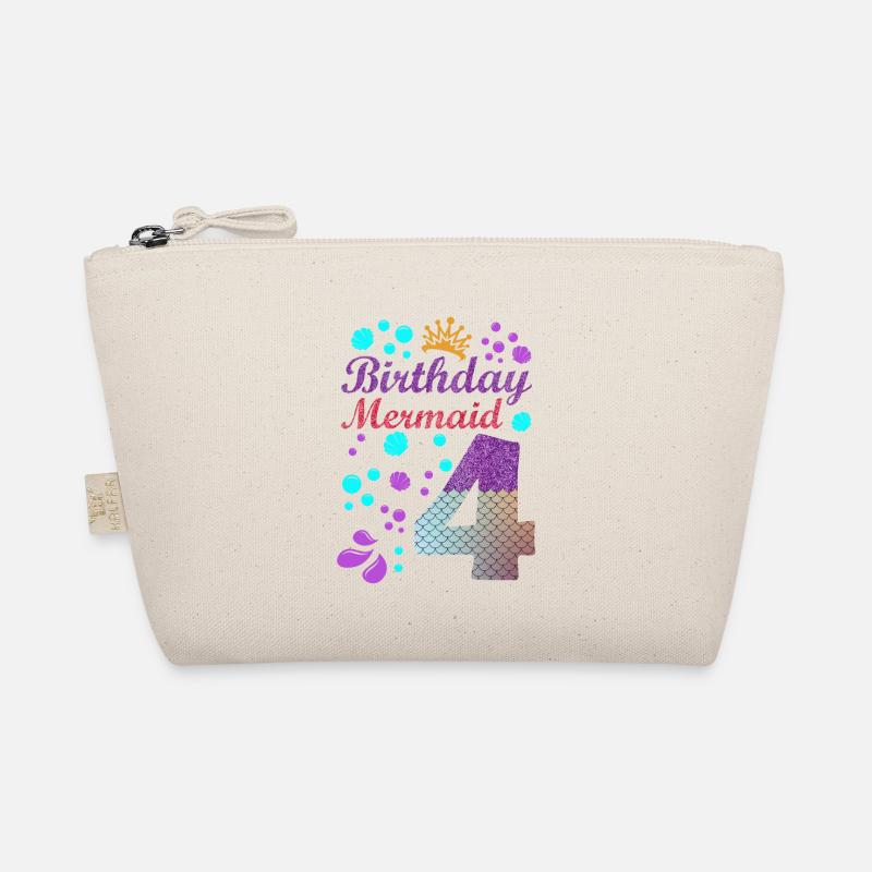 Birthday Mermaid 4 Shell Summer Vibe 4 Organic Pouch