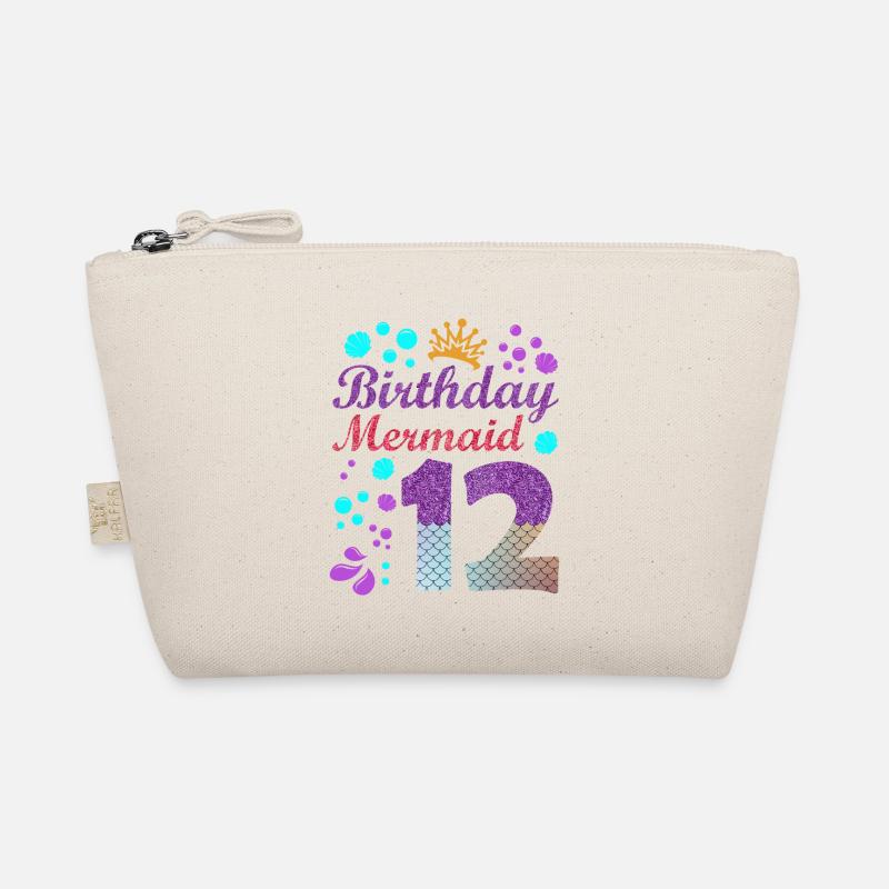 Birthday Mermaid 12 Shell Summer Vibe 12 Organic Pouch