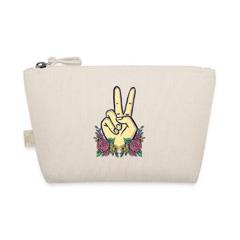 La main de la paix signale la paix positive florale - Trousse biologique - nature - Devant