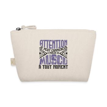 Avertissement, muscu à tout moment. - Trousse biologique - nature - Devant