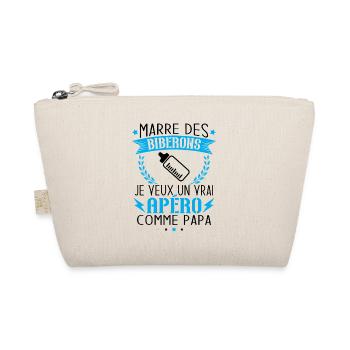 Marre des biberon je veux un vrai apéro comme papa - Trousse biologique - nature - Devant