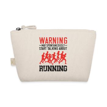 Running Runner Half Marathon - Organic Pouch - nature - Front