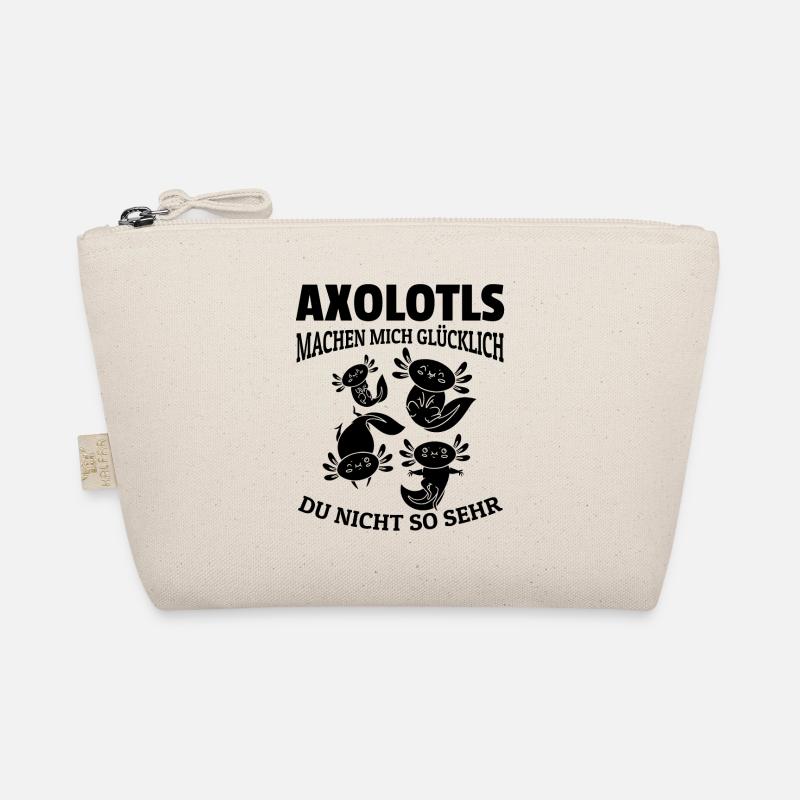 Axolotls machen mich glücklich du nicht so sehr - Bio-Täschchen