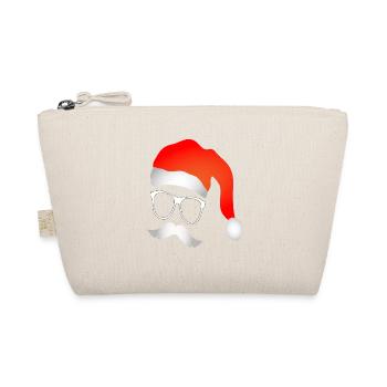 Santa Clause Weihnachtsmann Nikolaus mit Bart - Bio-Täschchen - Natur - Vorne