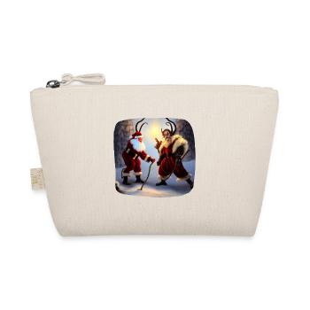 Santa Claus & Krampus - Organic Pouch - nature - Front