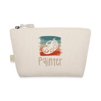 Retro Vintage Painter Paint Painting - Organic Pouch - nature - Front