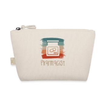 Retro Vintage Pharmacist Pharmacy - Organic Pouch - nature - Front