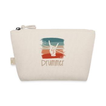 Retro Vintage Classic Drummer Drumming - Trousse biologique - nature - Devant
