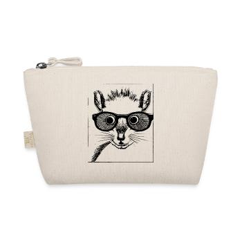 Squirrel Sunglasses Animal Cute Funny Cool 01 - Organic Pouch - nature - Front