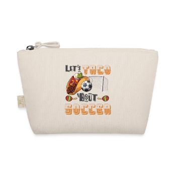 Let's Taco Bout Fußball Trainer Lustig - Bio-Täschchen - Natur - Vorne