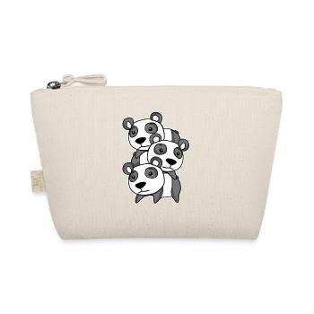 Cute pandas - Organic Pouch - nature - Front