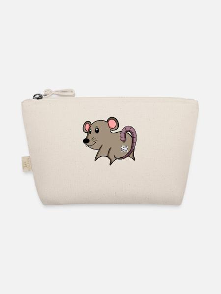 Mouse Ass - Mouse Butt - Organic Pouch - nature - Front