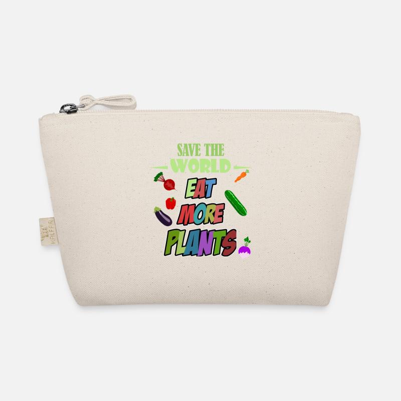 Save the World eat more plants! Vegan Organic Pouch