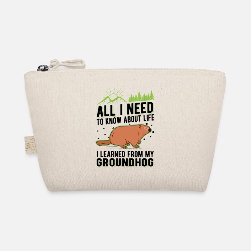 Murmeltier Groundhog Day Waldmurmeltier Bio-Täschchen